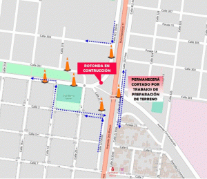 Lee más sobre el artículo Rotonda en calle 1 y 20: se clausuran diversas vías de circulación