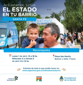 Lee más sobre el artículo El Estado en tu barrio en Reconquista