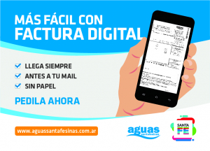Lee más sobre el artículo Aguas Santafesinas puso en marcha su nueva Factura Digital