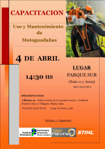 Lee más sobre el artículo Jueves de Capacitación en uso de motoguadañas