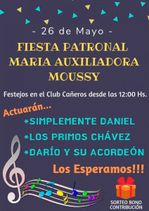 Lee más sobre el artículo Moussy celebrará su Fiesta Patronal