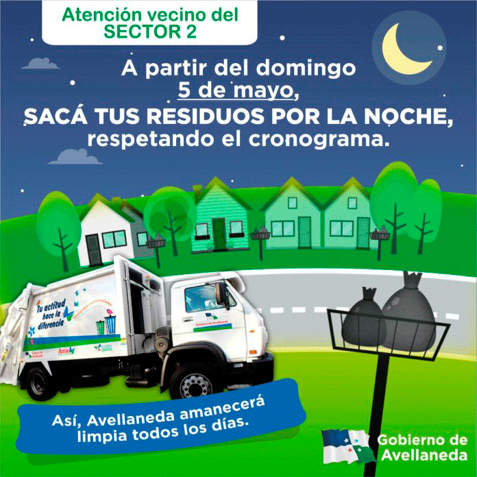 Lee más sobre el artículo Avellaneda recolectará los residuos de toda la ciudad por la noche