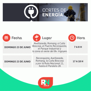 Lee más sobre el artículo Corte de energía para este domingo 23 de junio