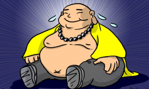 Lee más sobre el artículo Se gana la vida posando como “Buddha sonriente” de la vida real