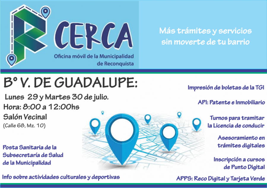 Lee más sobre el artículo La oficina móvil “Re Cerca” llega a barrios Guadalupe, Luján y Nuevo Luján
