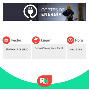 Lee más sobre el artículo Corte de energía para mañana sábado