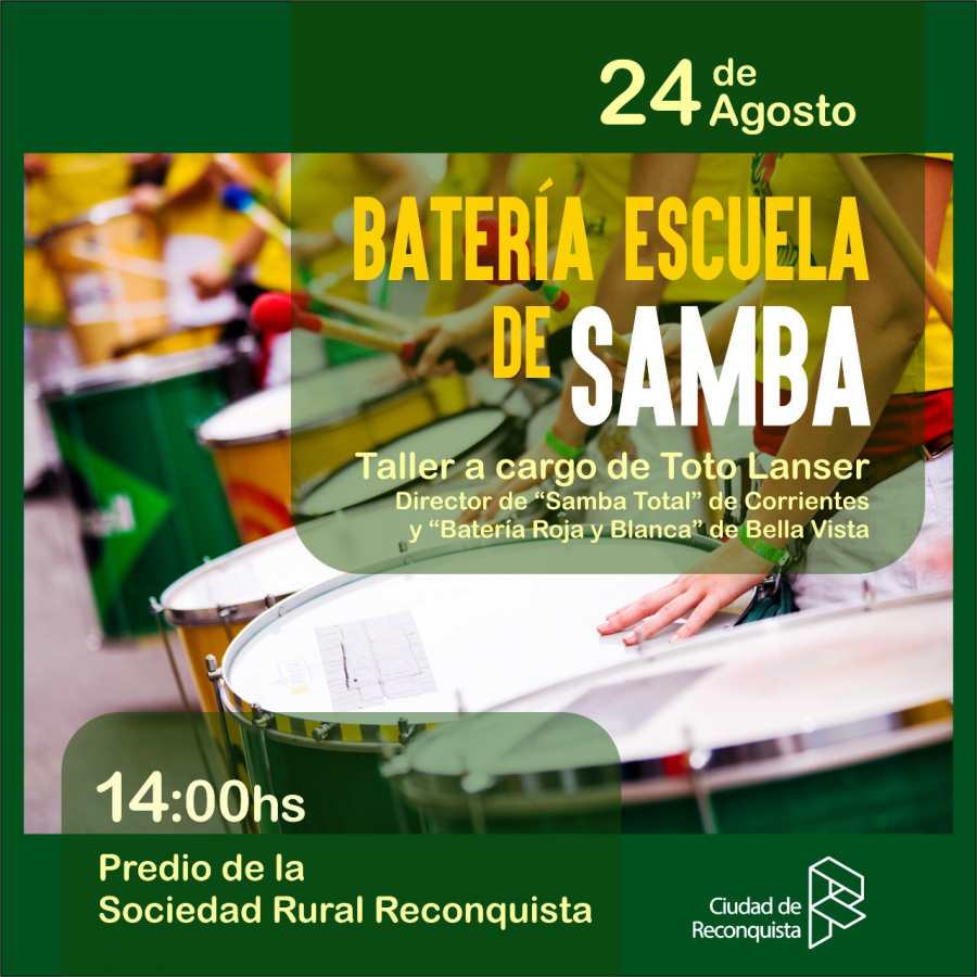 Lee más sobre el artículo Taller de Batería Escuela de Samba