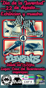 Lee más sobre el artículo Tarde de Rap, Hip Hop y Grafittis, este jueves en el Bicentenario