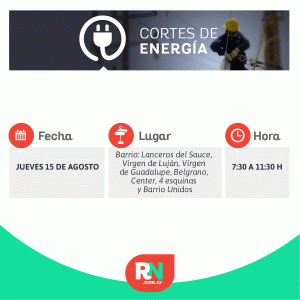 Lee más sobre el artículo Corte de energía para barrios de Reconquista