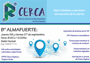 Lee más sobre el artículo La oficina móvil “Re Cerca” llega a barrio Noreste y Almafuerte
