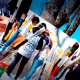 Estudiantina Olímpica: la plaza se llenó de muralistas