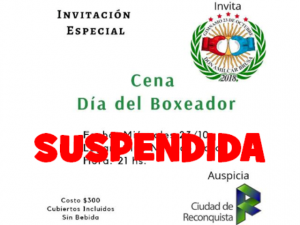 Lee más sobre el artículo Se reprogramó para el 6 de noviembre la Cena por el Día del boxeador