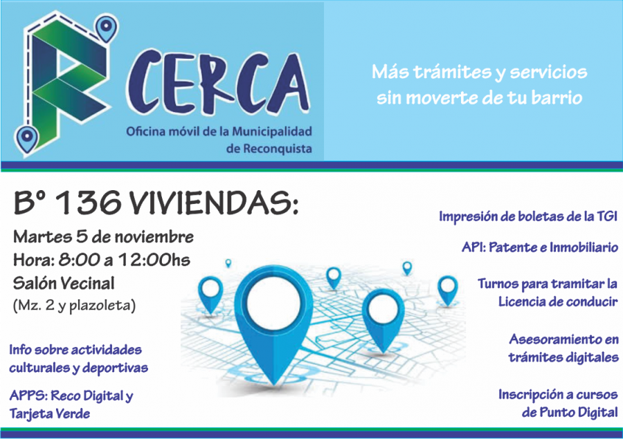 Lee más sobre el artículo La oficina móvil “Re Cerca” llega a barrios 136 Viviendas y La Loma