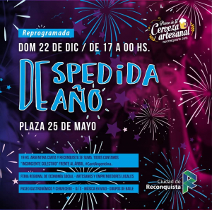 Lee más sobre el artículo Gran Despedida de Año este domingo en la Plaza