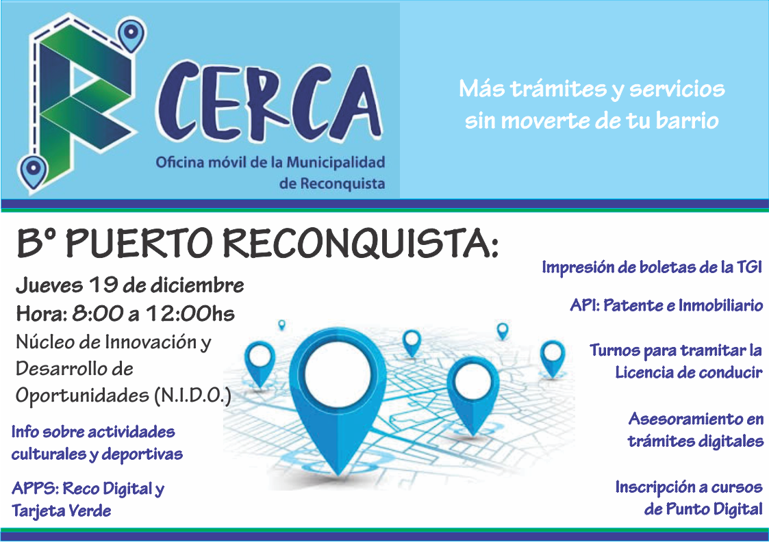 Lee más sobre el artículo La oficina móvil “Re Cerca” llega a Barros Pazos y Puerto Reconquista