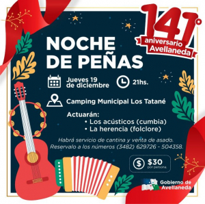 Lee más sobre el artículo Se viene la primera Noche de Peñas en Los Tatané