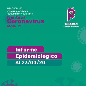 Lee más sobre el artículo Reconquista: informe epidemiológico al 23 de abril a las 8 h
