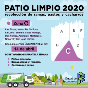 Lee más sobre el artículo Martes 14 de abril: Patio Limpio en Zona C