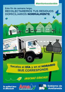 Lee más sobre el artículo Este fin de semana la recolección de residuos será normal