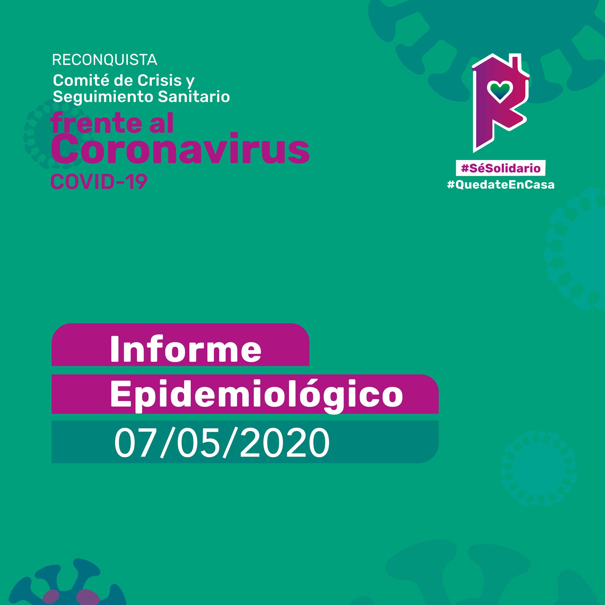 Lee más sobre el artículo Reconquista: informe epidemiológico al 7 de mayo