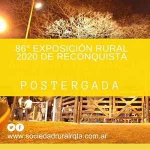 Lee más sobre el artículo Quedó postergada la 86º Exposición Rural 2020 de Reconquista