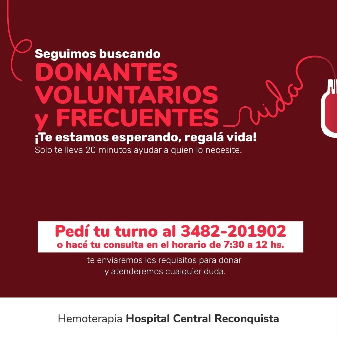 Lee más sobre el artículo Sumate a la campaña solidaria del HCR y doná sangre para salvar vidas