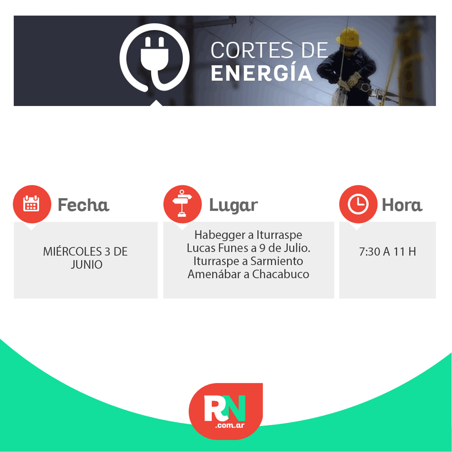Lee más sobre el artículo Corte de energía para algunos sectores de Reconquista