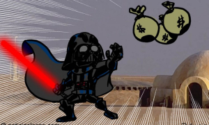 Lee más sobre el artículo Ganador de lotería reclama su premio vestido de Darth Vader
