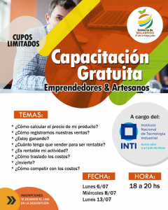 Lee más sobre el artículo “Aprender y Emprender”, programa de capacitaciones del Gobierno de Malabrigo