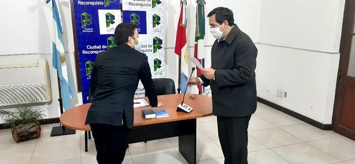 Intendente tomó juramento a Matías Masat como Secretario de Desarrollo Económico y Productivo
