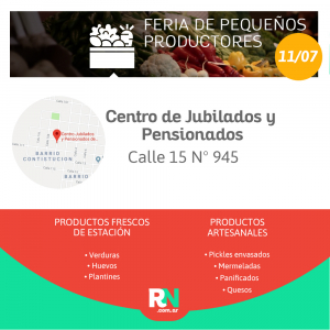 Lee más sobre el artículo Este sábado 11 de julio nueva Feria de Productores