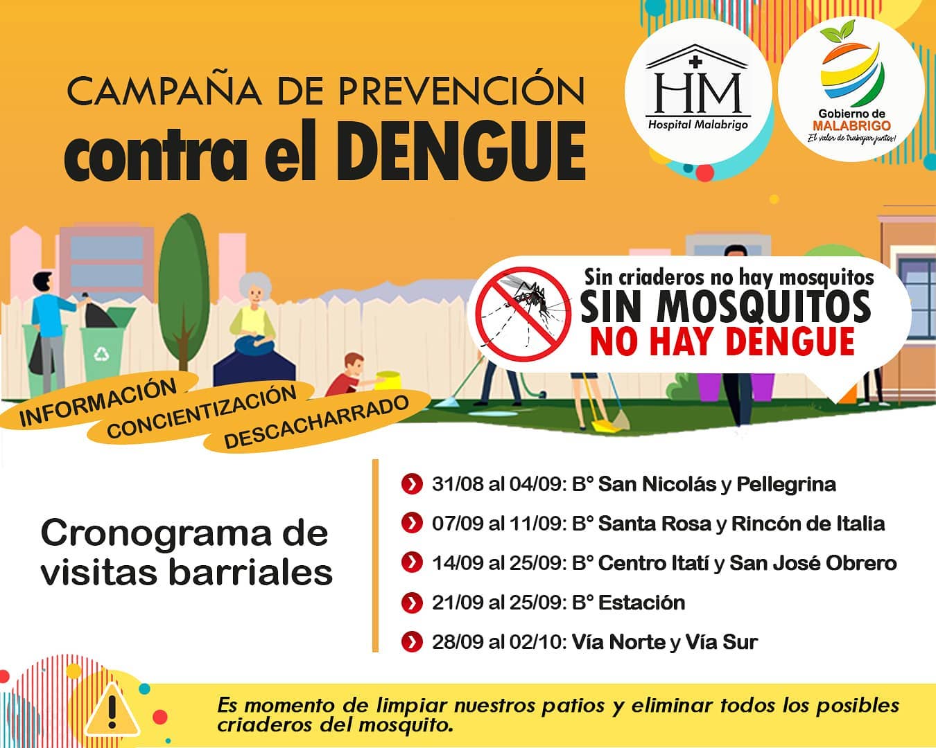 Lee más sobre el artículo Malabrigo: comienza la campaña de Prevención del Dengue