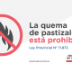 La quema de pastizales está prohibida en el territorio santafesino