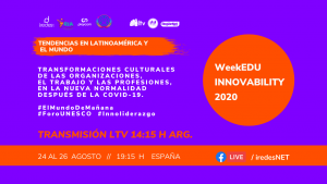 Lee más sobre el artículo Evento internacional WeekEDU Innovability 2020