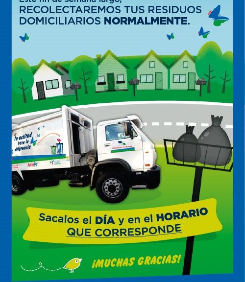Lee más sobre el artículo Recolección normal de residuos en Avellaneda este fin de semana largo