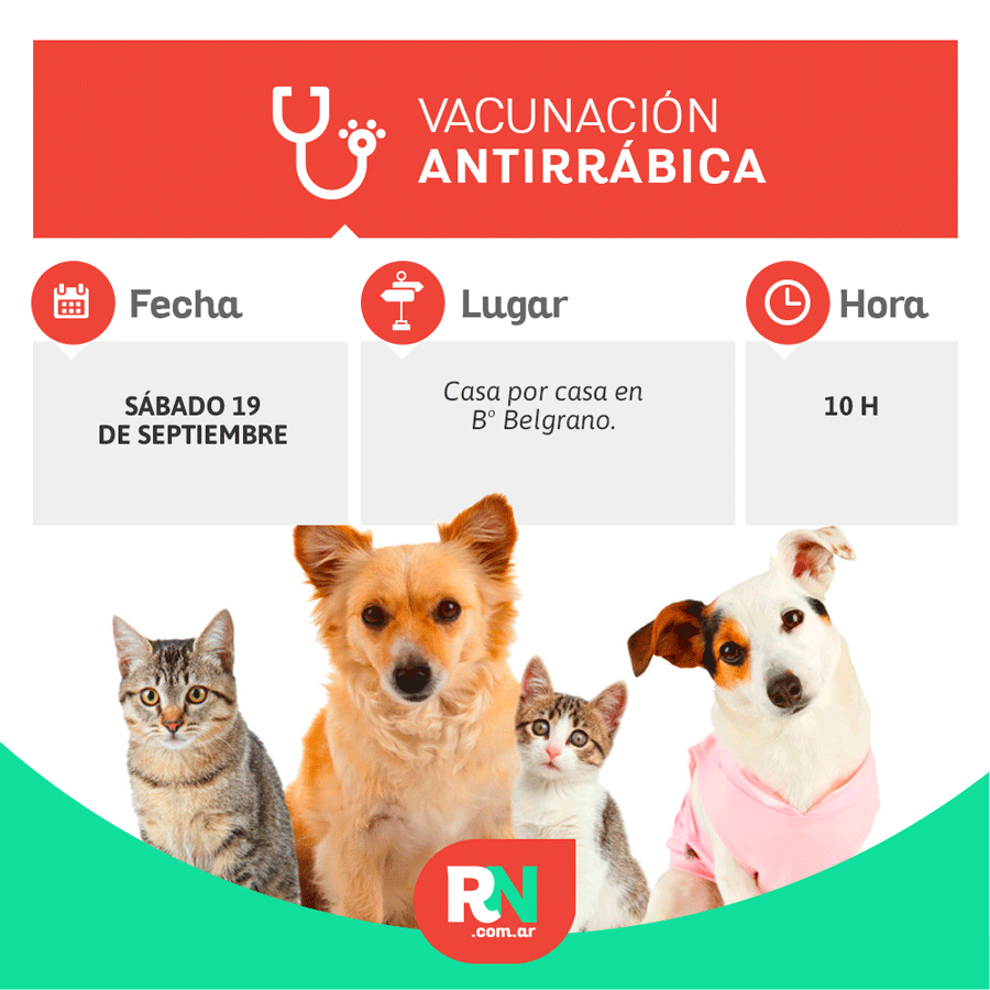 Lee más sobre el artículo Vacunación Antirrábica en Bº Belgrano