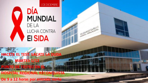 Lee más sobre el artículo Testeos de VIH en el HCR por el Día Mundial de la lucha contra el SIDA