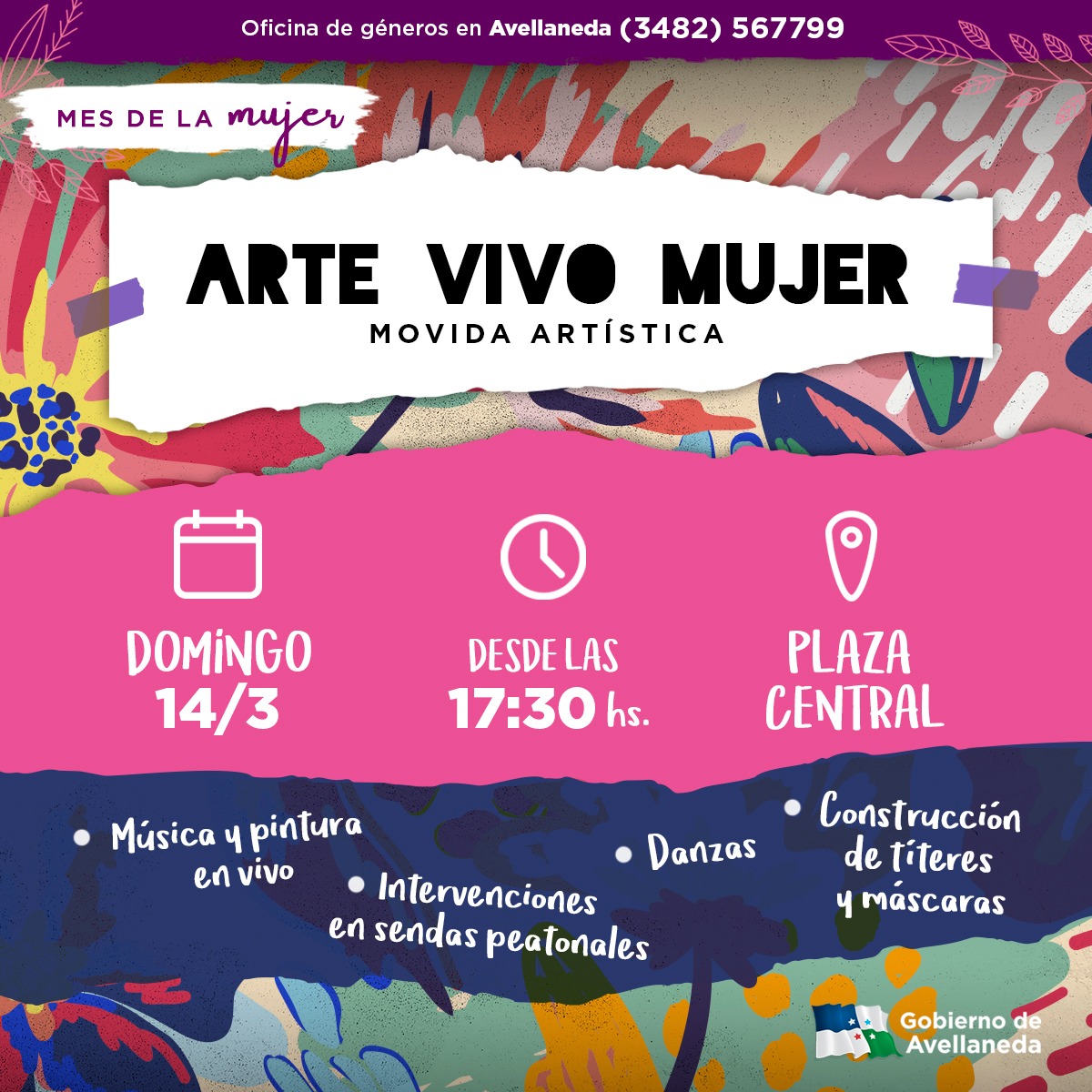 Lee más sobre el artículo Mes de la Mujer: sumate a la movida cultural en la Plaza Central de Avellaneda