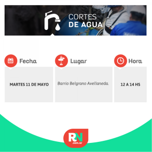 Lee más sobre el artículo Para hoy martes programaron corte de agua para un barrio de Avellaneda
