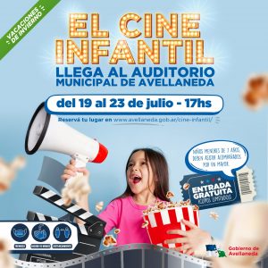 Lee más sobre el artículo Hoy arranca el cine infantil en Avellaneda