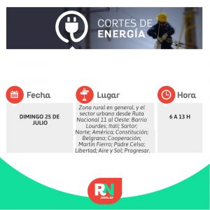 Lee más sobre el artículo Corte energía para el domingo en algunos barrios de Avellaneda