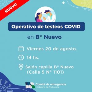 Lee más sobre el artículo COVID: nuevo operativo de testeos en Bº Nuevo