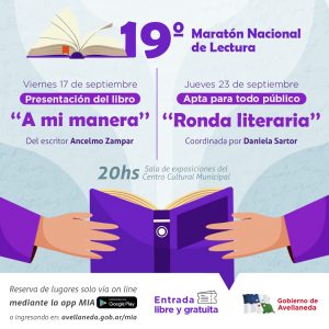 Lee más sobre el artículo Avellaneda vivirá Veladas Literarias en el Centro Cultural Municipal