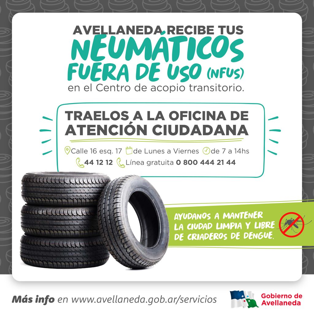 Lee más sobre el artículo Avellaneda cuenta con un Centro de Acopio transitorio de neumáticos fuera de uso