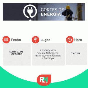 Lee más sobre el artículo Corte de energía para este lunes en un sector de Reconquista