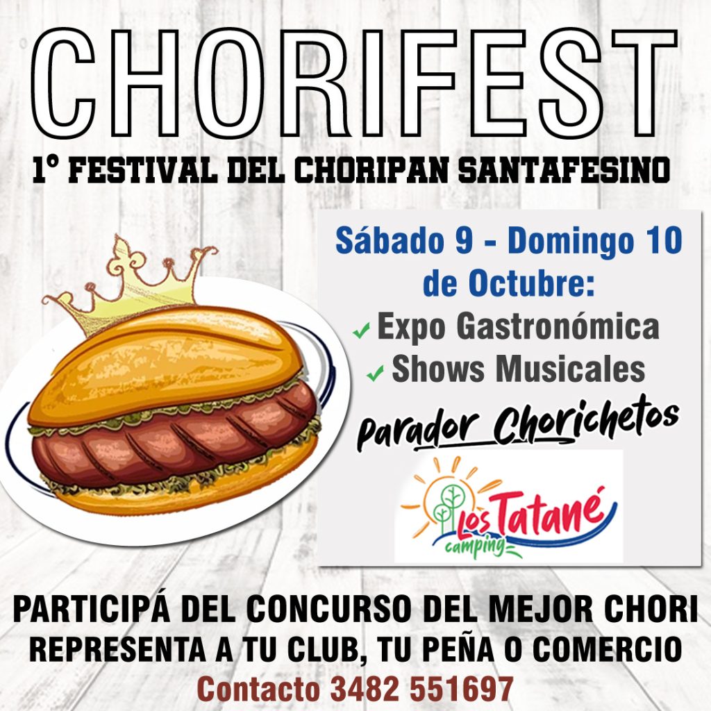 Lee más sobre el artículo Tendrá lugar «Chorifest», primer Festival del Choripán Santafesino