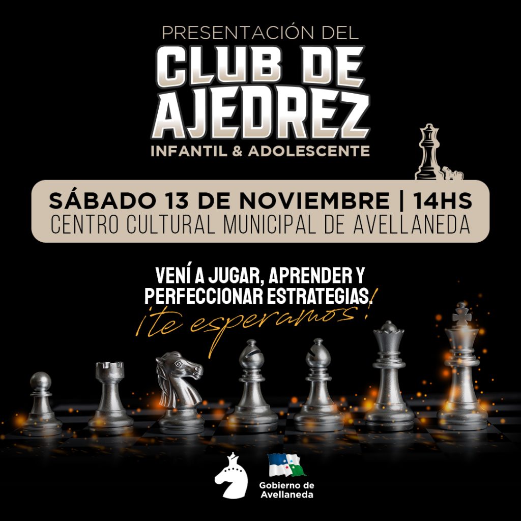 Lee más sobre el artículo Se presentará El Club del Ajedrez para niños y adolescentes en Avellaneda