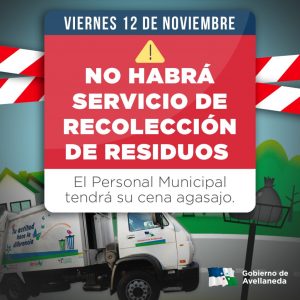 Lee más sobre el artículo Festejo del Día del Empleado Municipal: este viernes no habrá recolección de residuos
