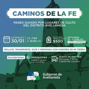 Lee más sobre el artículo Se viene una nueva edición del Circuito Cultural los Caminos de la Fe en Avellaneda
