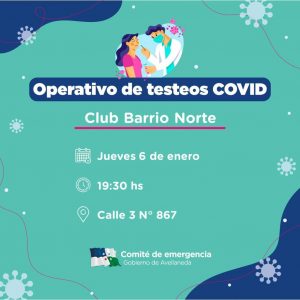 Lee más sobre el artículo Covid19: nuevo operativos de testeos